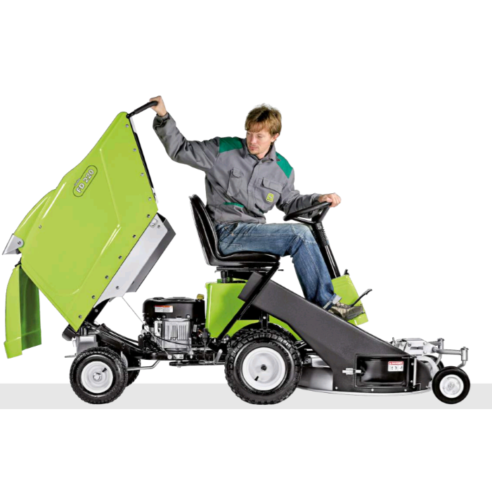 Садовый райдер Grillo FD 220R - опустошение травосборника